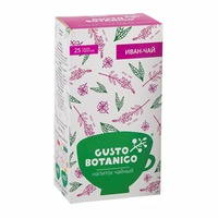 Чайный напиток"GUSTO BOTANICO" Иван-чай, 25 саше пакетиков по 2 г.